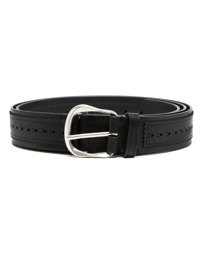 Namacheko Gürtel aus Leder - Schwarz Schwarz