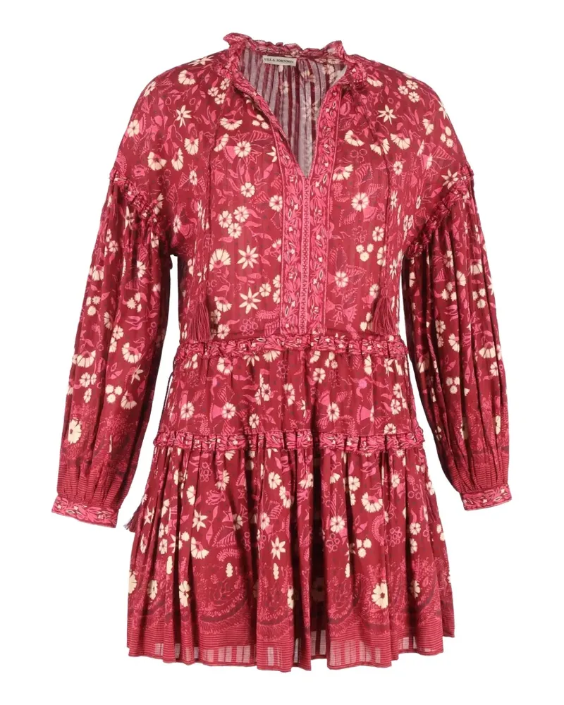 Ulla Johnson floral-print mini dress - Rot Rot