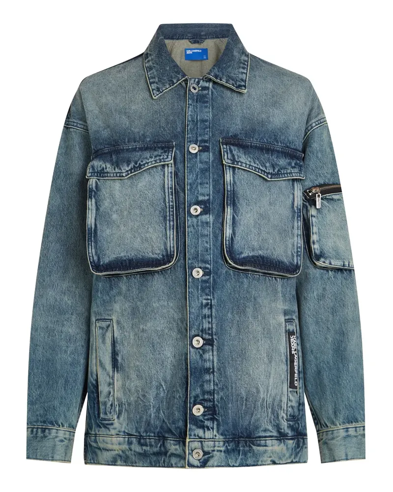 Karl Lagerfeld Jacke aus Baumwolle - Blau Blau