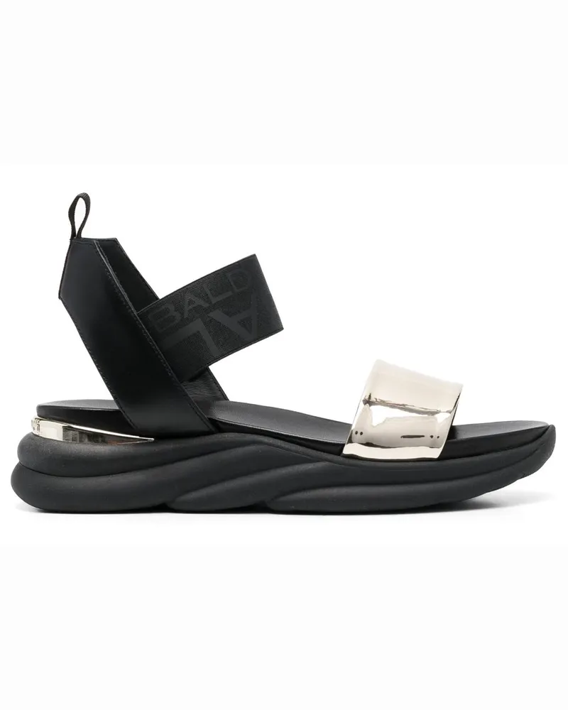 Baldinini Sandalen mit metallischen Riemen - Schwarz Schwarz