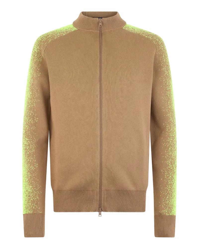 Herno zip-up high-neck cardigan - Nude Nude