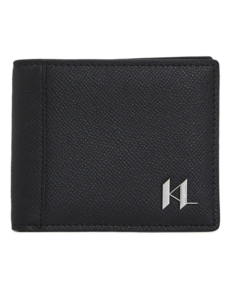 Karl Lagerfeld Portemonnaie mit Monogramm - Schwarz Schwarz
