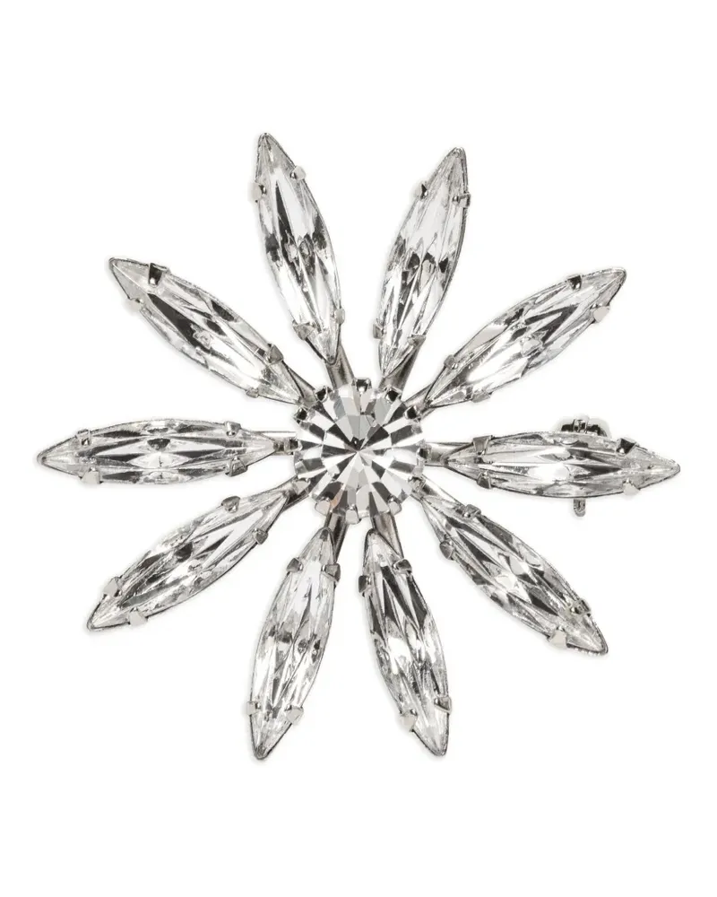 Jennifer Behr Vita Brosche mit Kristallen - Silber Silber