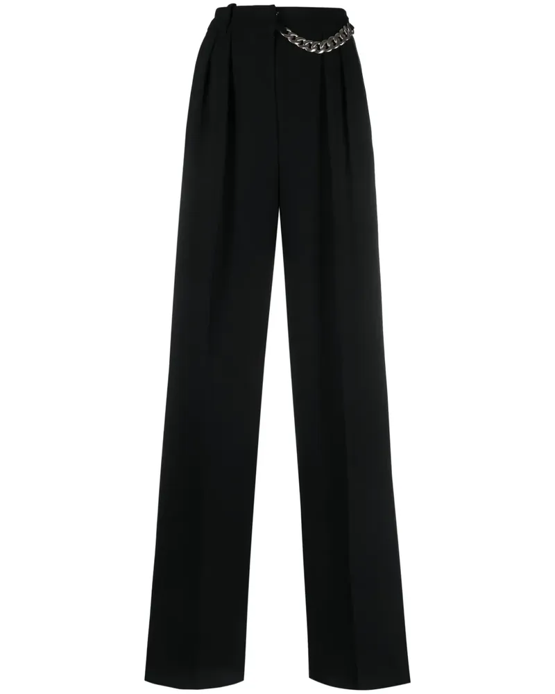 Barbara Bui Weite Hose mit Kettendetail - Schwarz Schwarz