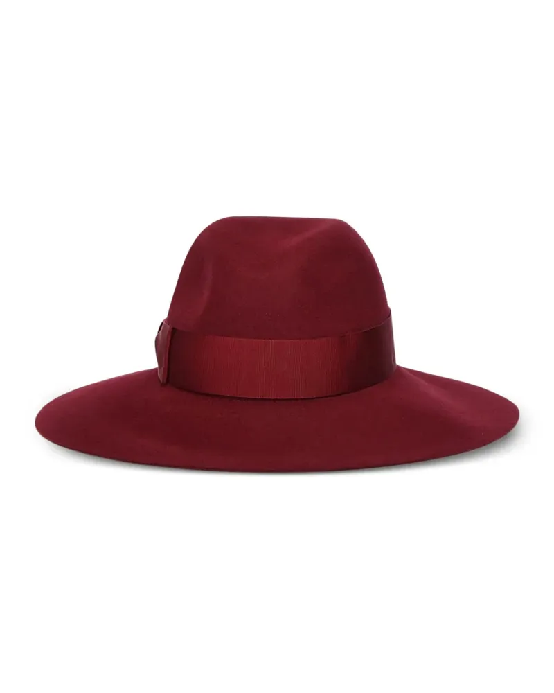 Borsalino Hut mit Schleife - Rot Rot