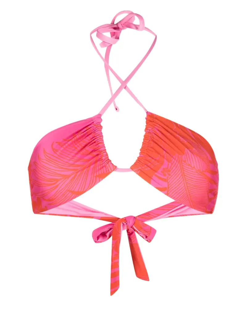 Pinko Bikinioberteil mit Neckholder - Rosa Rosa