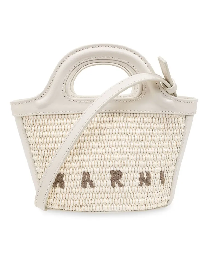 Marni Micro Tropicalia Handtasche - Weiß Weiß
