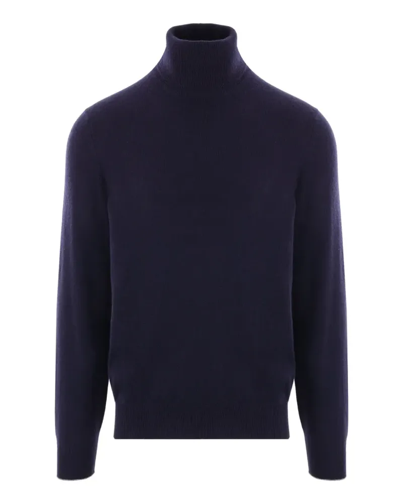 Brunello Cucinelli turtleneck cashmere sweater - Blau Blau
