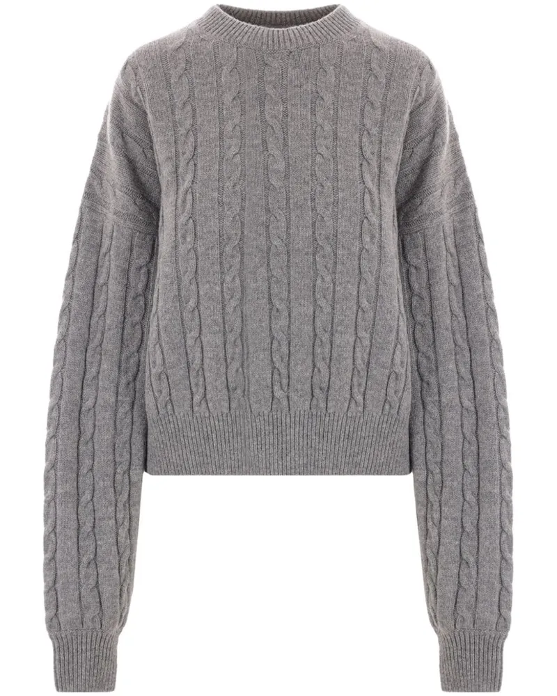Loewe Klassischer Pullover - Grau Grau