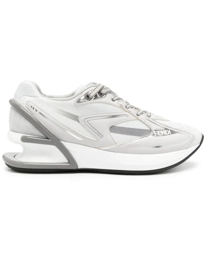 Fendi First 1 Sneakers mit Ledereinsätzen - Weiß Weiß