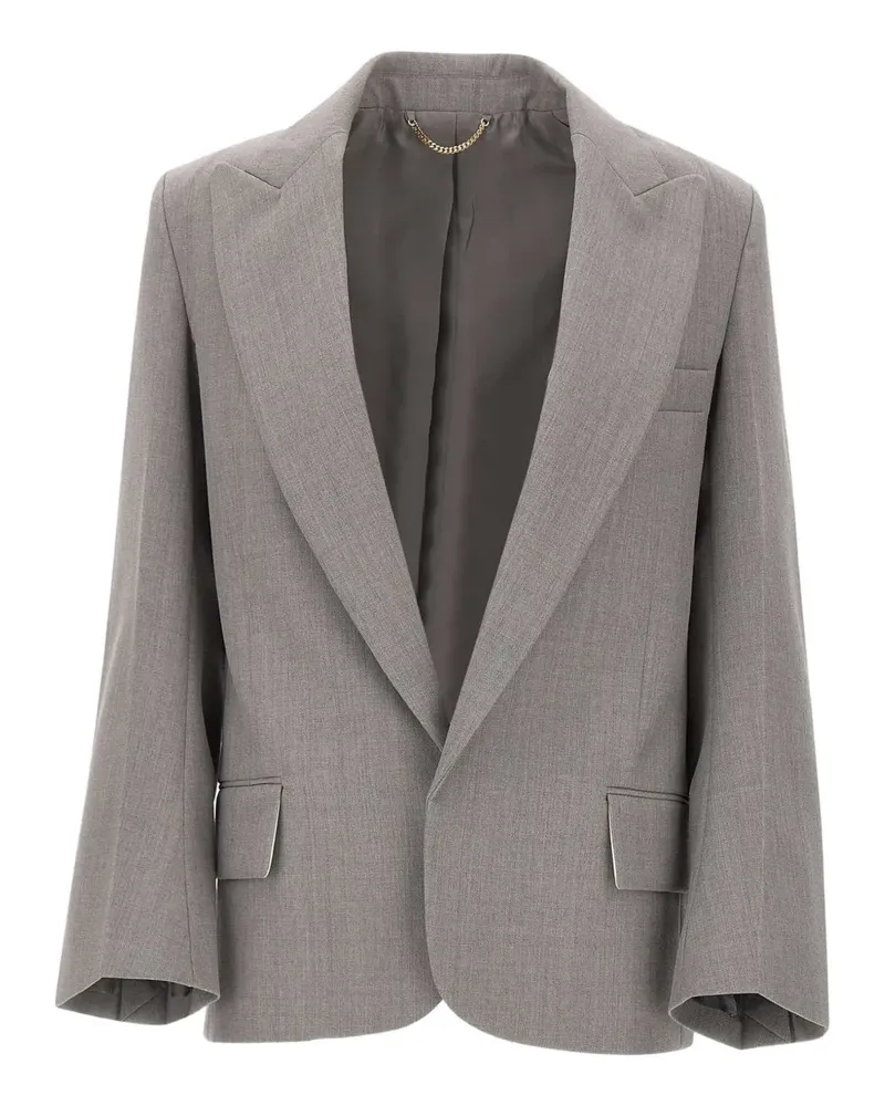 Victoria Beckham Blazer mit steigendem Revers - Grau Grau