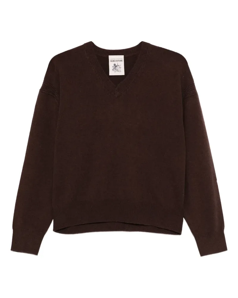 Semicouture wool-cashmere sweater - Braun Braun