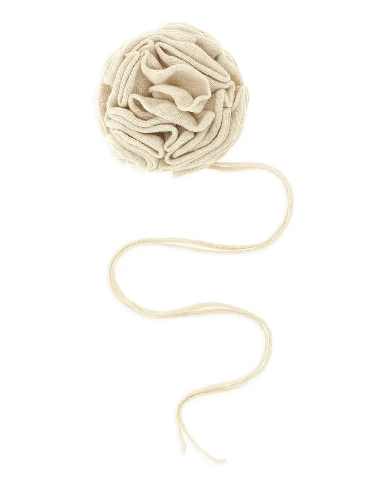 NUDE floral-design drawstring pin Nude