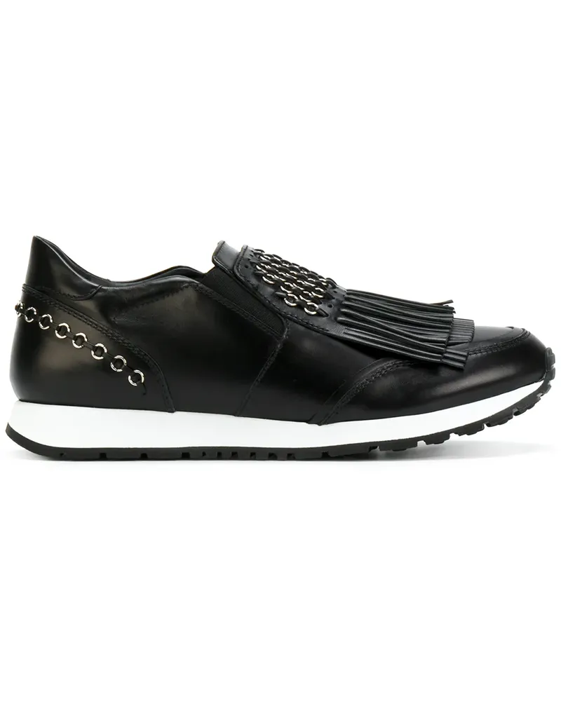 TOD'S Sneakers mit Fransen - Schwarz Schwarz
