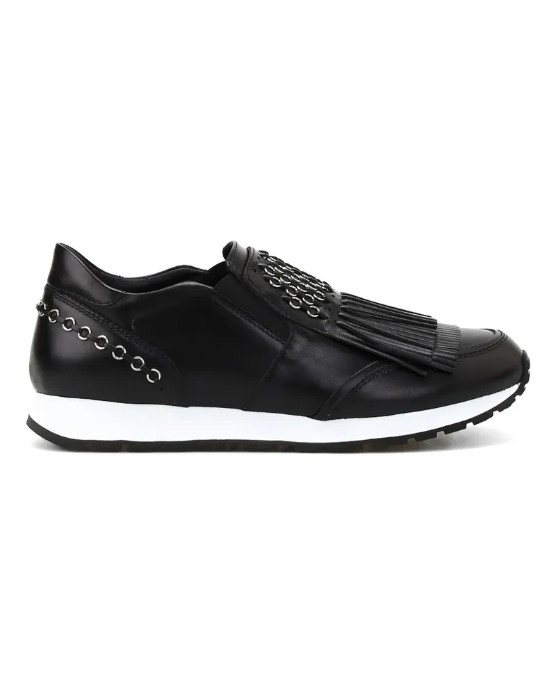 TOD'S Sneakers mit Fransen - Schwarz Schwarz