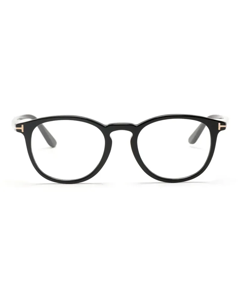 Tom Ford Brille mit Panto-Gestell - Schwarz Schwarz