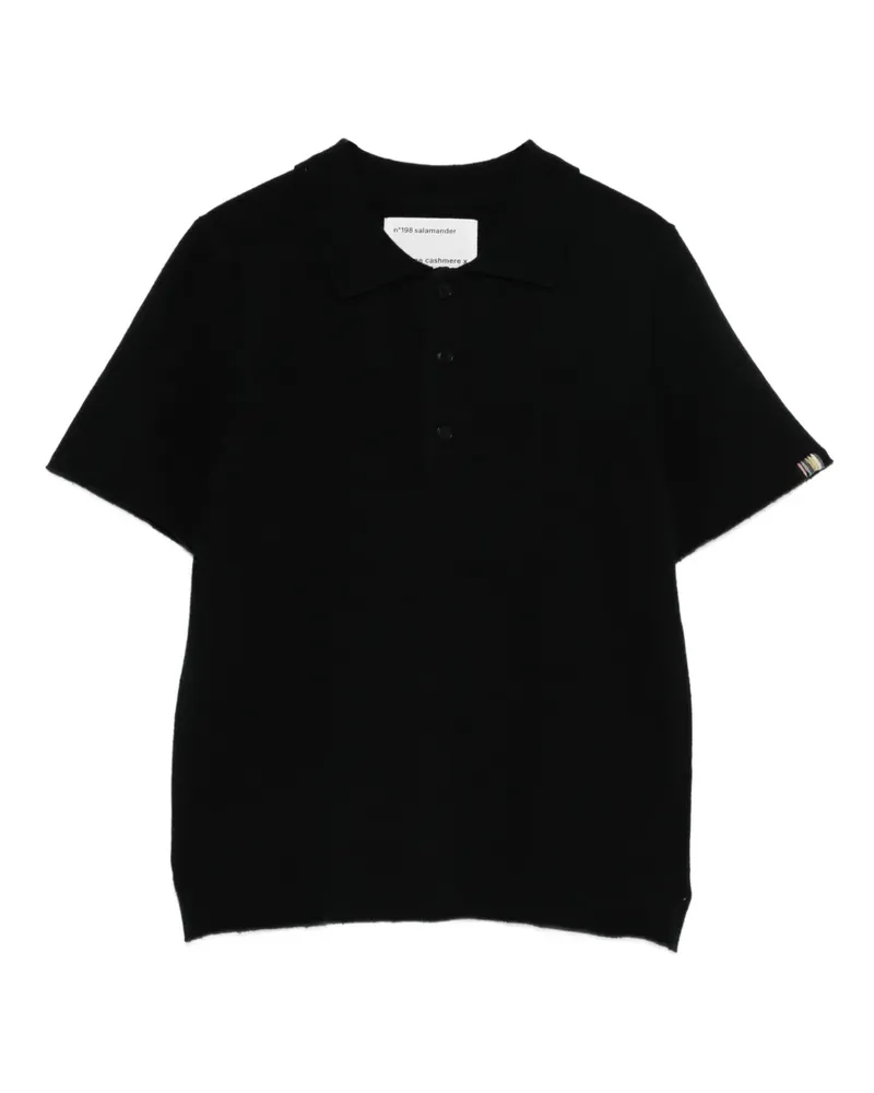 extreme cashmere Nº 198 Salamander Poloshirt - Schwarz Schwarz