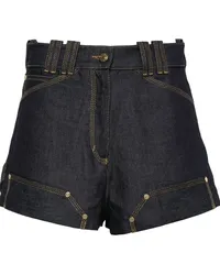 Sandro Jeans-Shorts mit Kontrastnaht Blau