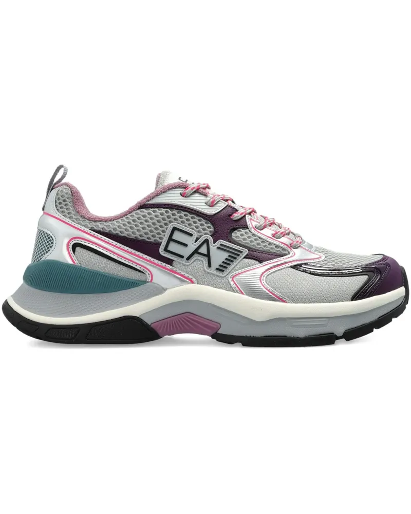 EA7 Sneakers mit Einsätzen - Grau Grau