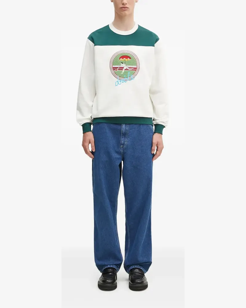 Drôle de Monsieur Le Sweat Tennis Sweatshirt - Weiß Weiß
