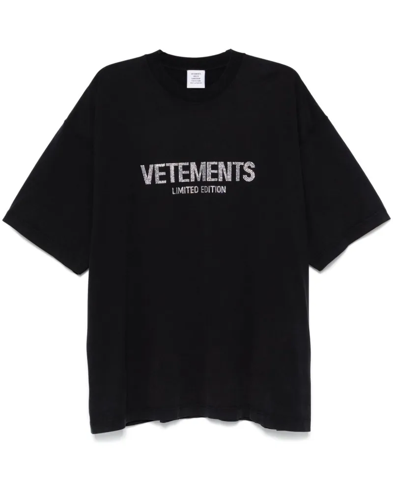 VETEMENTS Limited Edition T-Shirt - Schwarz Schwarz