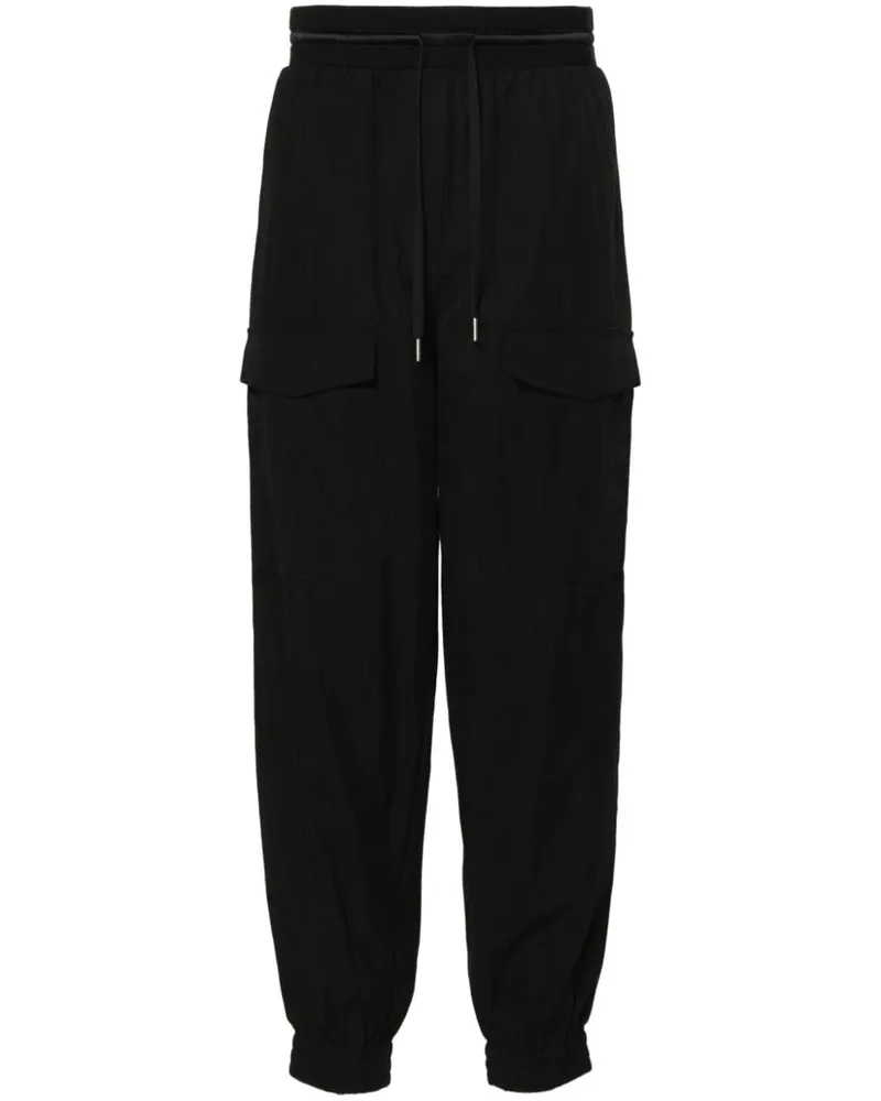 Helmut Lang Cargohose mit Tapered-Bein - Schwarz Schwarz