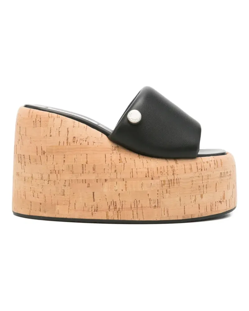 ATTICO open-toe padded sandals - Schwarz Schwarz