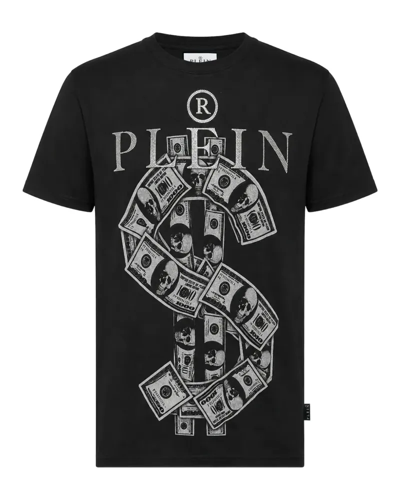 Philipp Plein Plein Dollar T-Shirt aus Jersey - Schwarz Schwarz