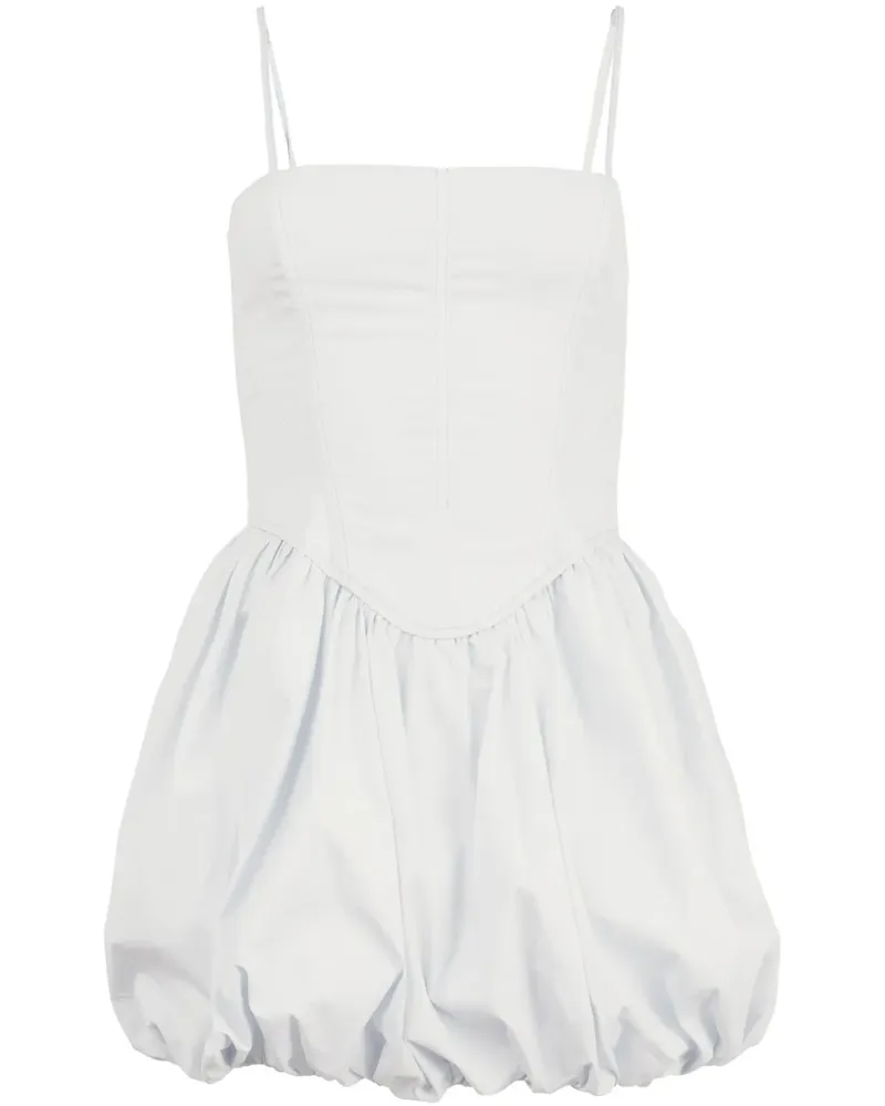 Fleur Du Mal Bubble Minikleid mit Corsage - Weiß Weiß