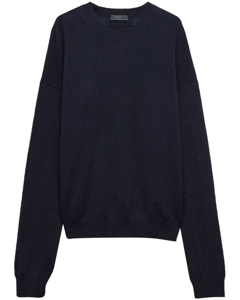 Prada Klassischer Kaschmirpullover - Blau Blau