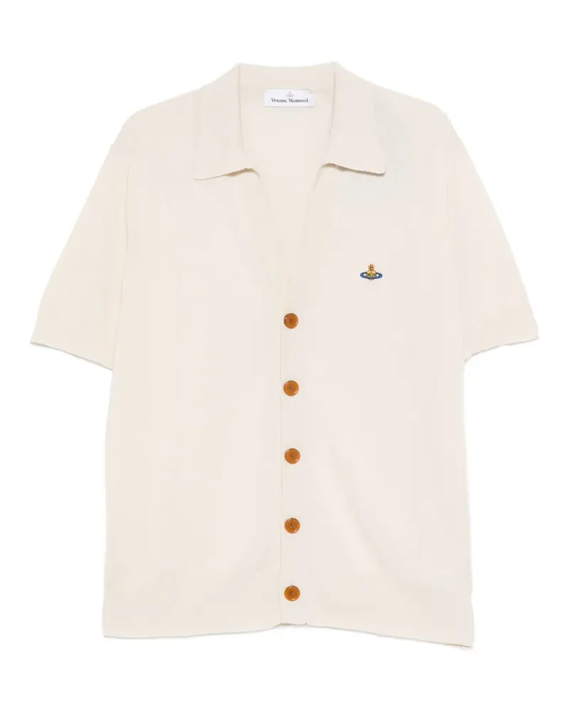 Vivienne Westwood Bestickter Cardigan mit Knopfverschluss - Nude Nude