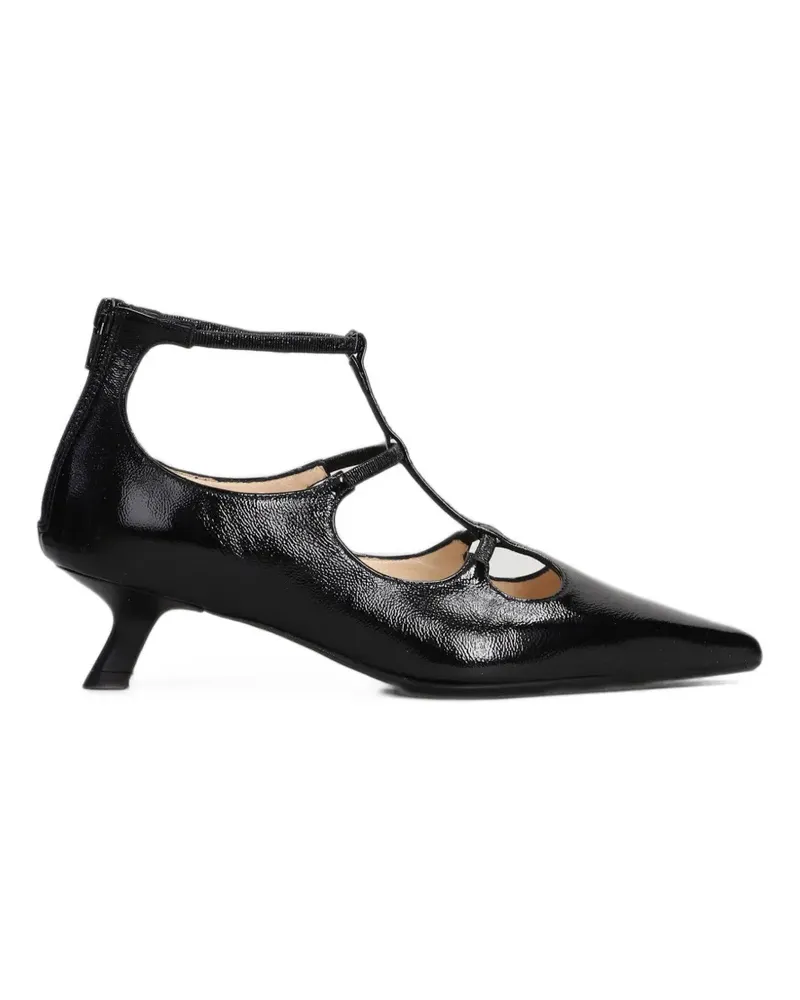 Anna F. T-bar pointed-toe pumps - Schwarz Schwarz