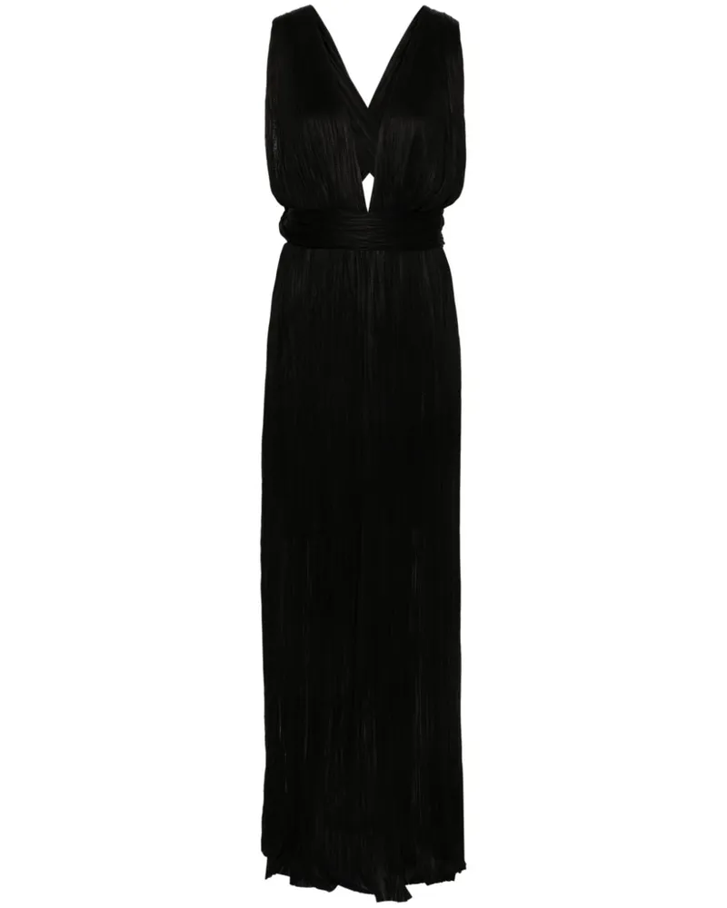 Maria Lucia Hohan Kim Maxikleid aus Seide - Schwarz Schwarz