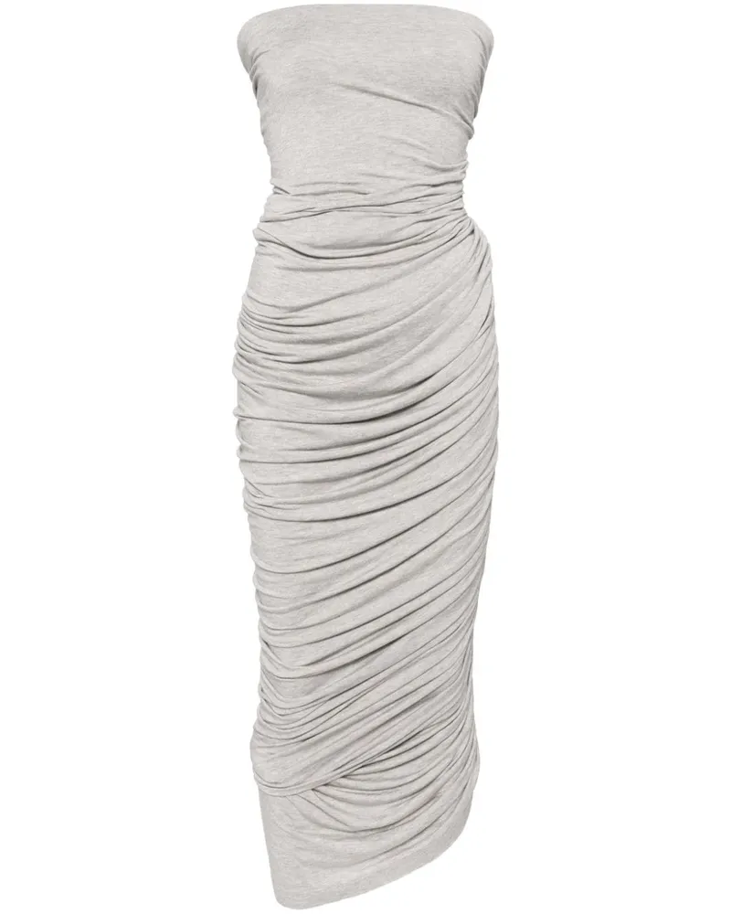 Norma Kamali Diana Midikleid - Grau Grau