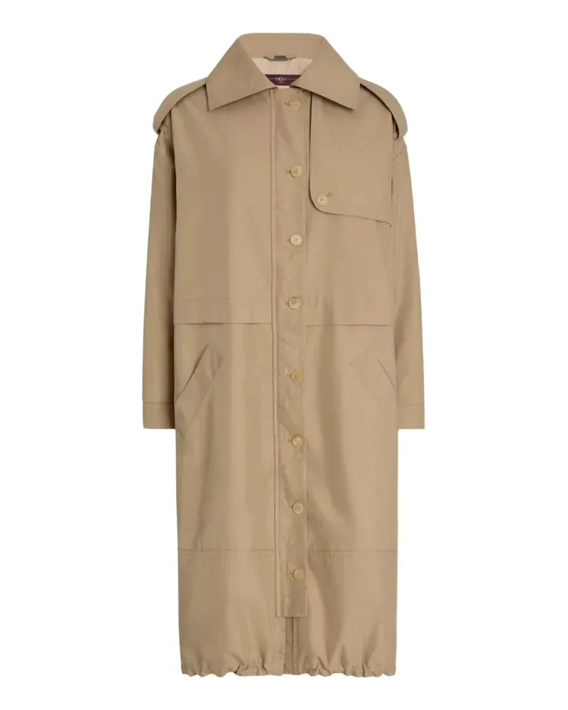 HIGH Glisten Parka mit Knöpfen - Nude Nude