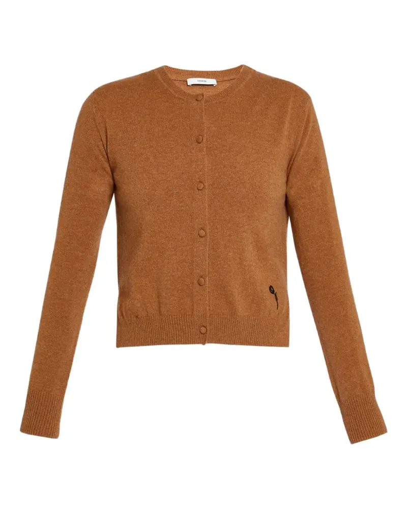 Erdem Cardigan mit rundem Ausschnitt - Braun Braun