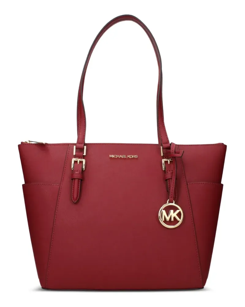 Michael Kors large Charlotte saffiano-leather shoulder bag - Rot Rot