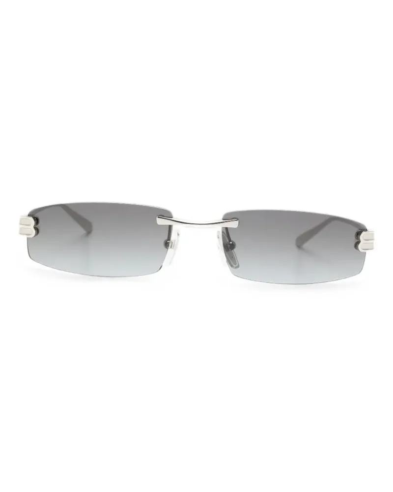 Balenciaga Gossip Sonnenbrille mit eckigem Gestell - Silber Silber