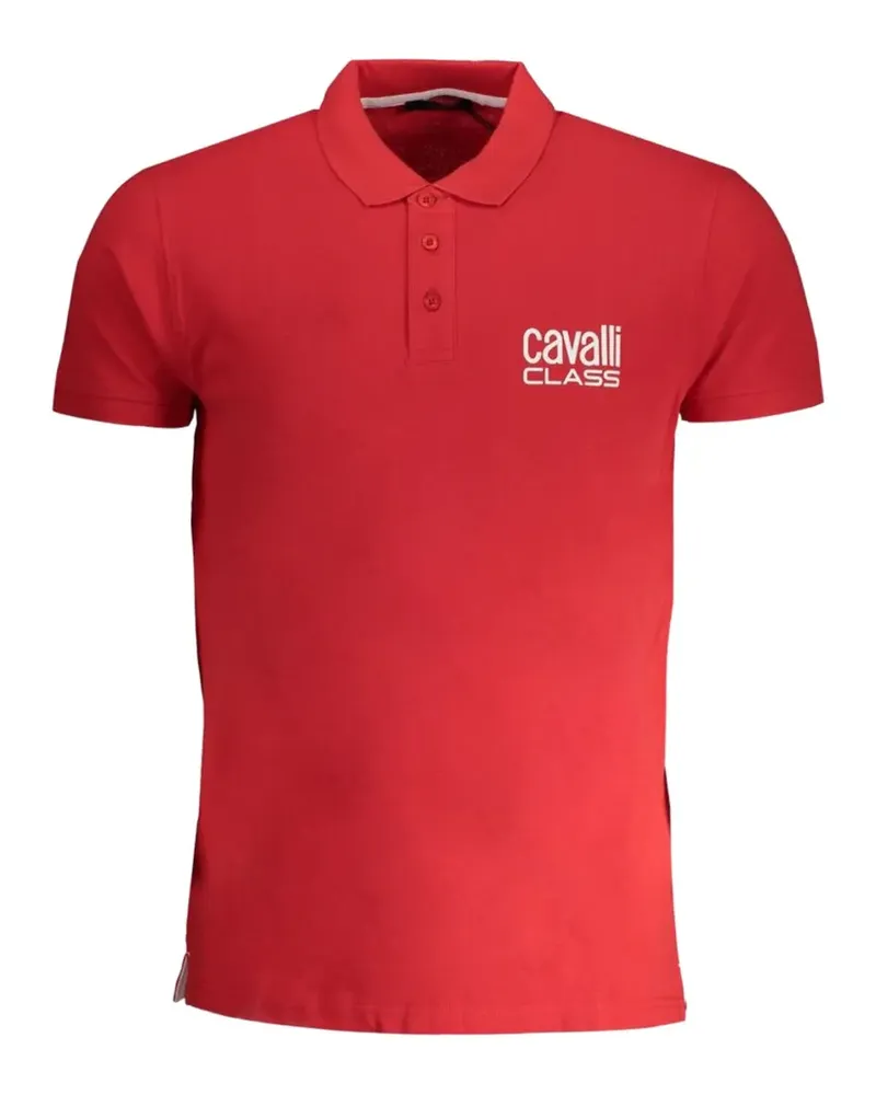 Roberto Cavalli logo-embroidered polo shirt - Rot Rot