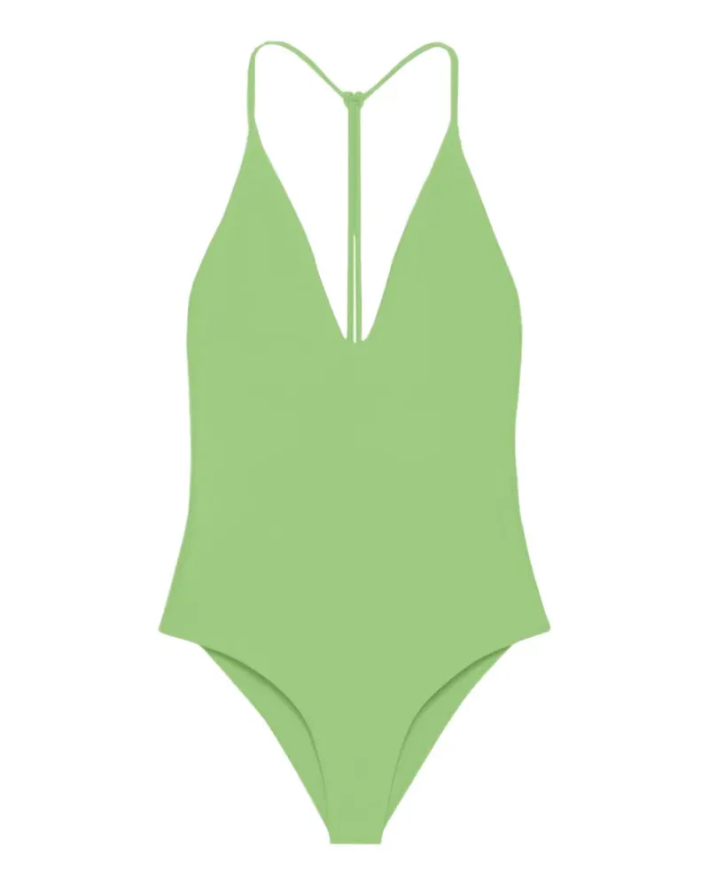 JADE SWIM Badeanzug mit V-Ausschnitt - Grün Grün