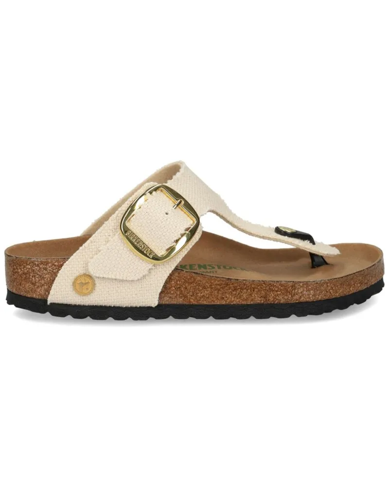 Birkenstock Gizeh Flip-Flops mit Schnalle - Nude Nude