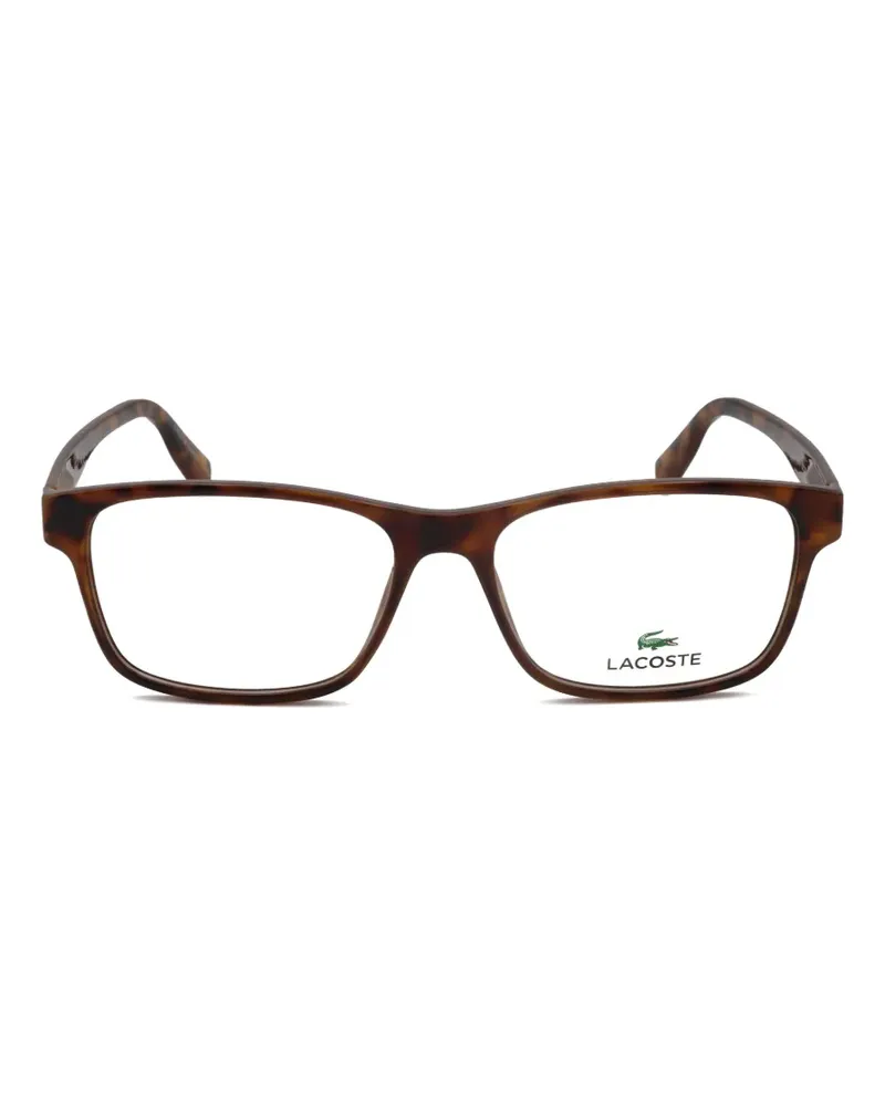 Lacoste Eckige Brille in Schildpattoptik - Braun Braun