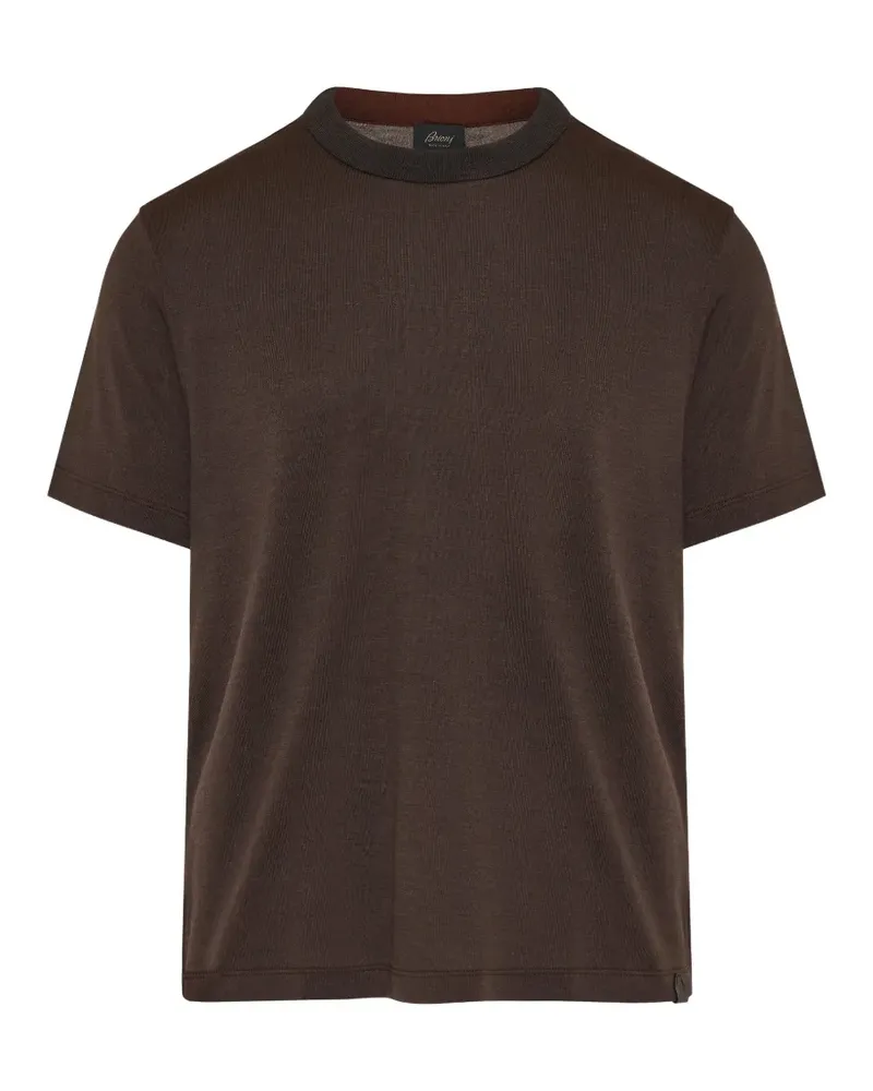 Brioni crew-neck T-shirt - Braun Braun