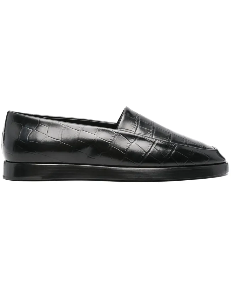 Fear of God Loafer mit Kroko-Prägung - Schwarz Schwarz