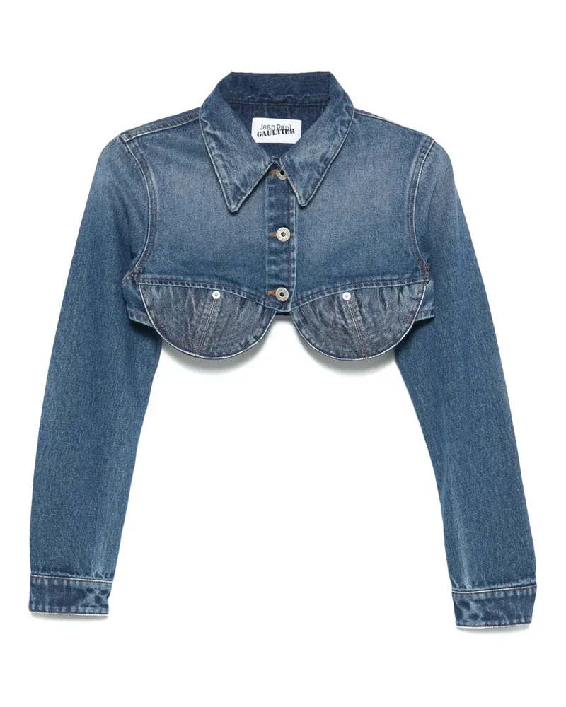 Jean Paul Gaultier Conical Cropped-Jacke - Blau Blau