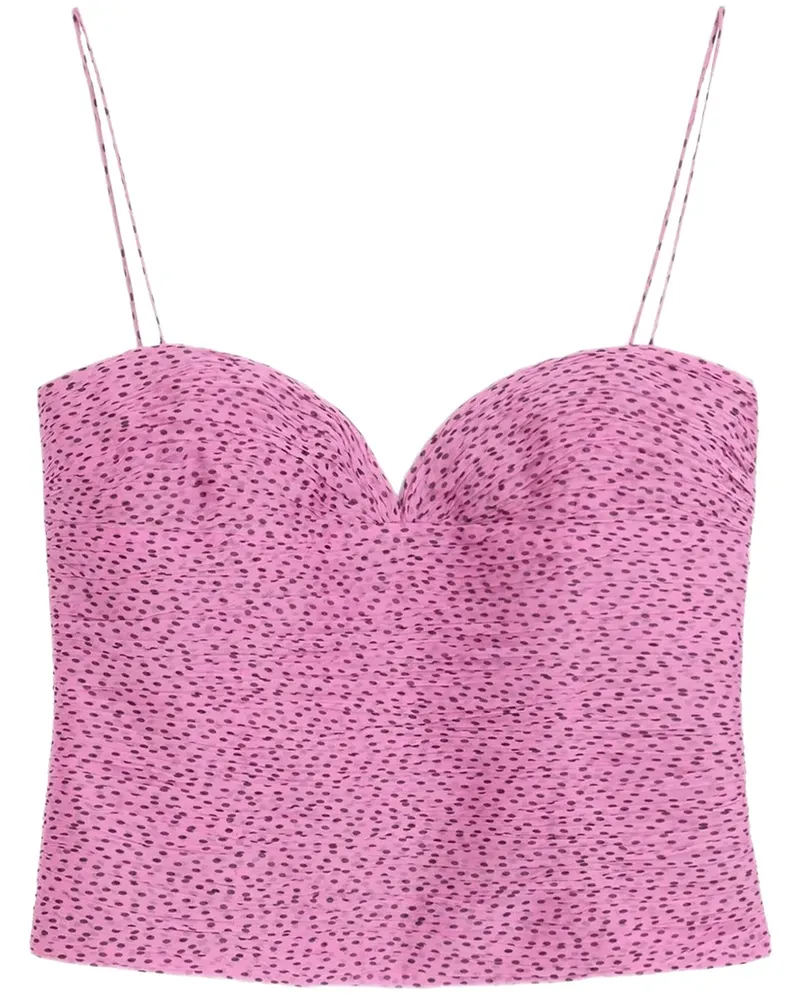 Valentino Garavani Chiffonoberteil mit Plusdepois-Print - Rosa Rosa