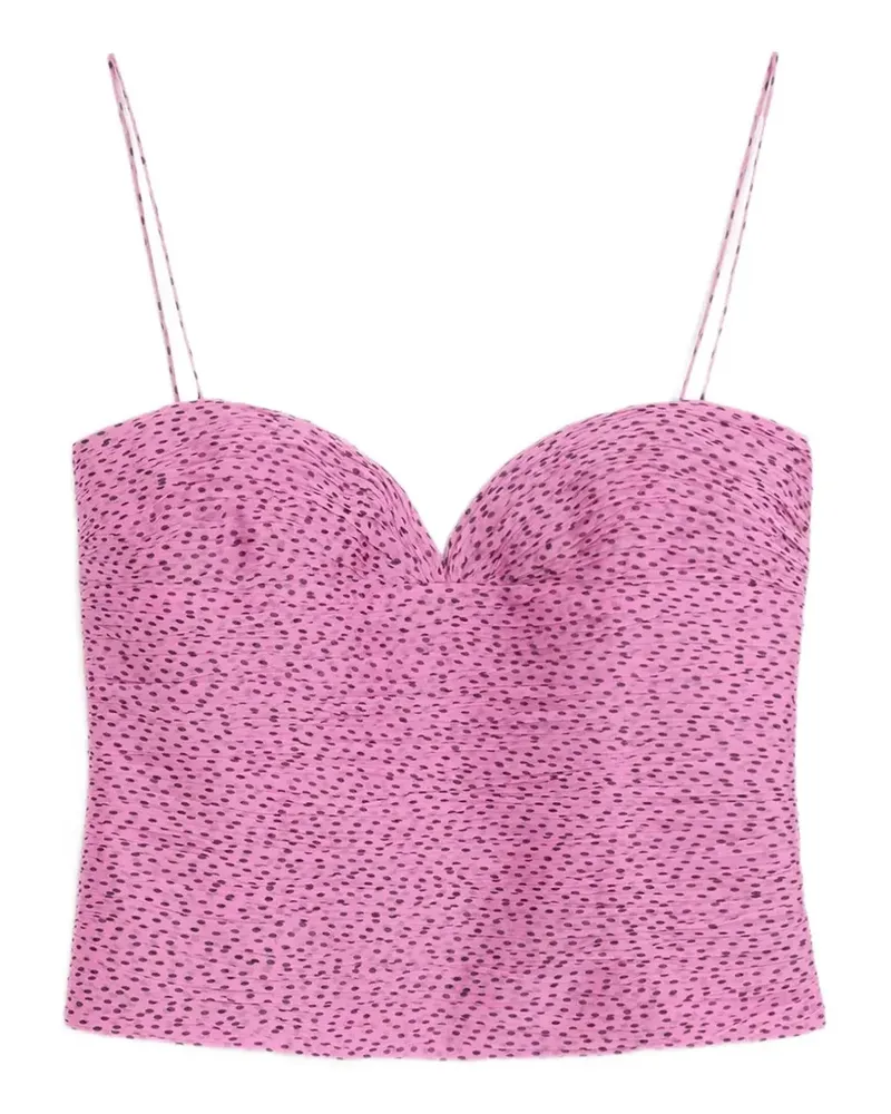 Valentino Garavani Chiffonoberteil mit Plusdepois-Print - Rosa Rosa