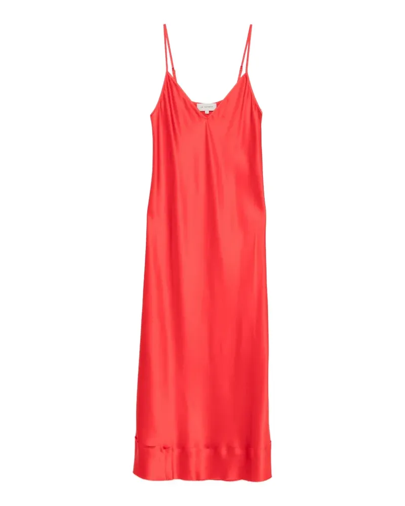 Lee Mathews satin-finish slip midi dress - Rot Rot