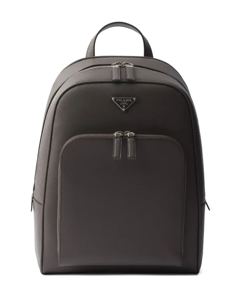 Prada Strukturierter Rucksack - Grau Grau