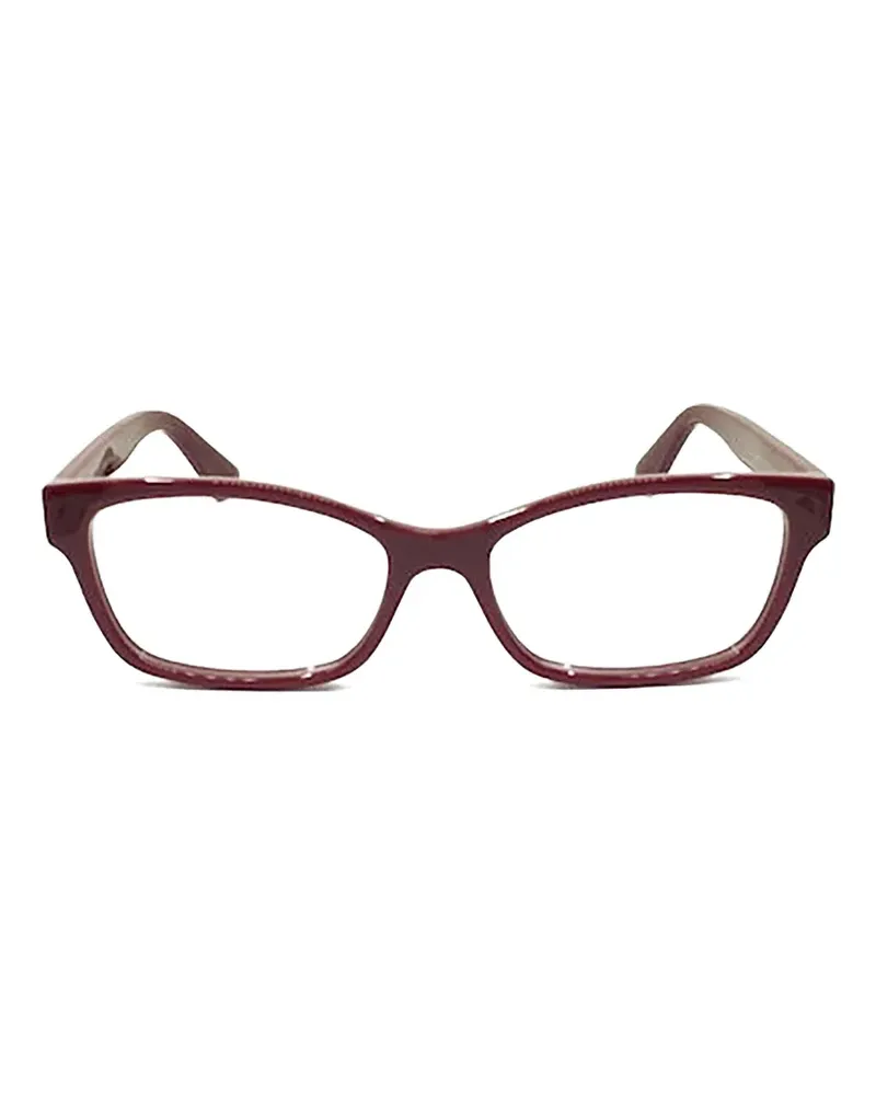 Gucci Brille mit eckigem Gestell - Rot Rot